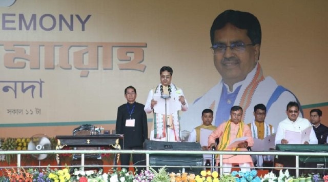 Manik Saha Takes Oath As Tripura Cm For Second Term In Pm Modis Presence 8 Ministers Sworn In 6115