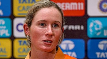 Beth Mooney missed the next two matches and will now travel home for rehabilitation, with South Africa's Laura Wolvaardt replacing her in the Gujarat squad.
(PTI Photo/Shashank Parade) 