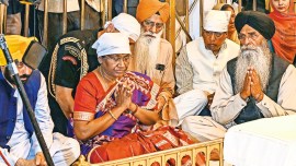 Amritsar, Droupadi Murmu, President Droupadi Murmu, Golden Temple, golden temple in amritsar, Indian Express, India news, current affairs