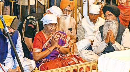 Amritsar, Droupadi Murmu, President Droupadi Murmu, Golden Temple, golden temple in amritsar, Indian Express, India news, current affairs
