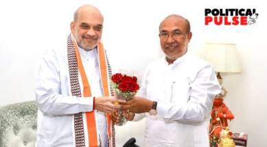 Amit Shah and Biren Singh