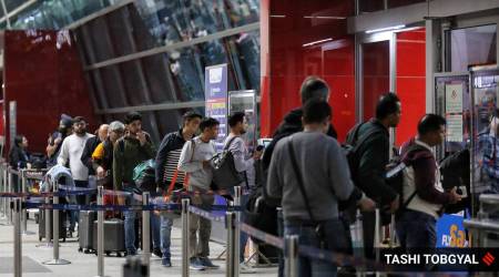 Crowd at the IGI Airport departure, in New Delhi. (Express photo by Tashi Tobgyal/file)