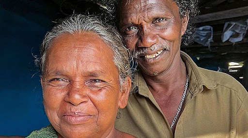 Tribal couple Bomman and Bellie on whose life the documentary, The Elephant Whisperers, is based. (Photo: PTI)