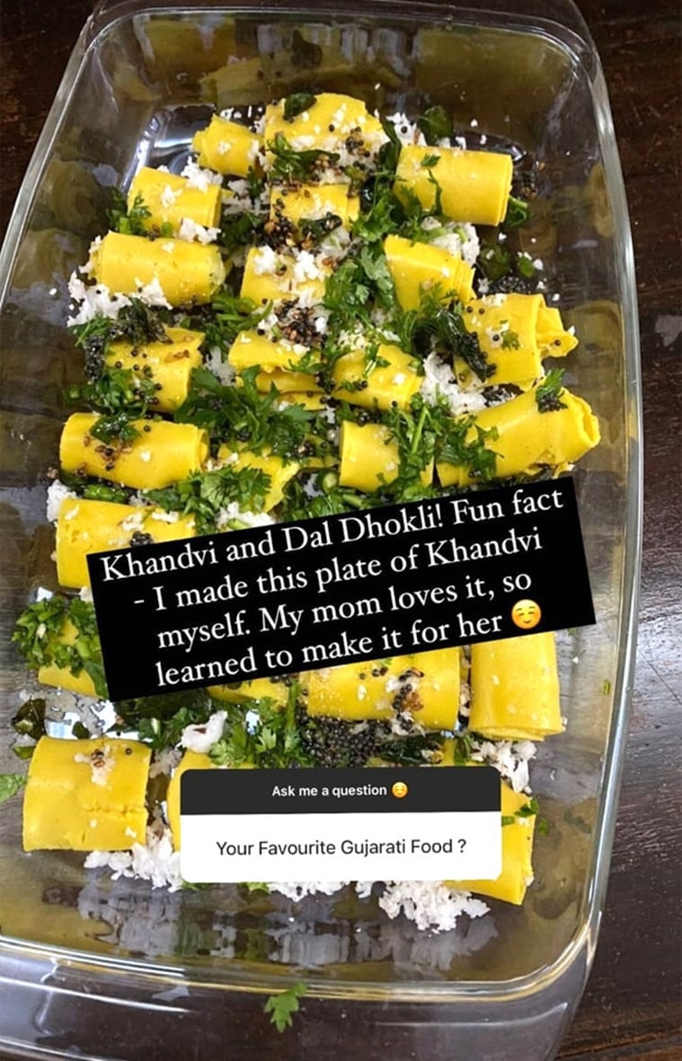 pooja hegde favourite gujarati dish
