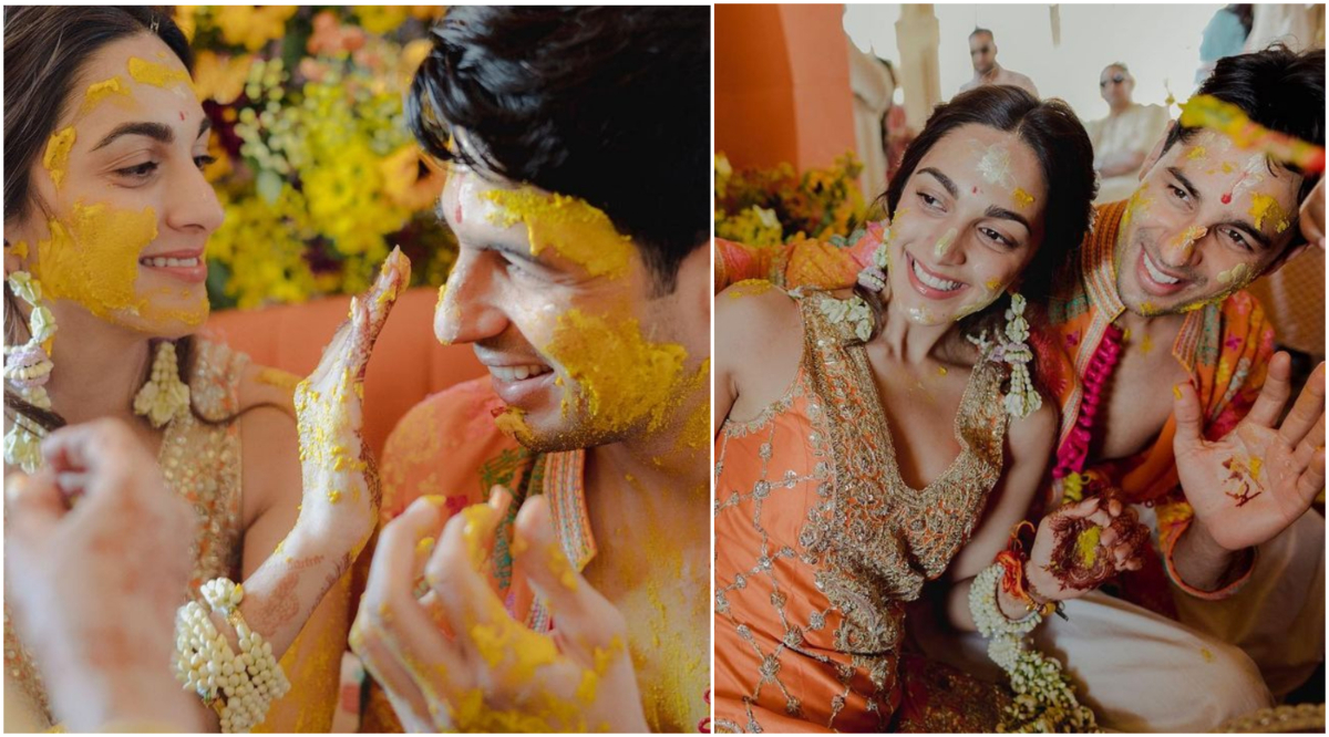 Kiara Advani, Sidharth Malhotra are smeared with colour in their ...
