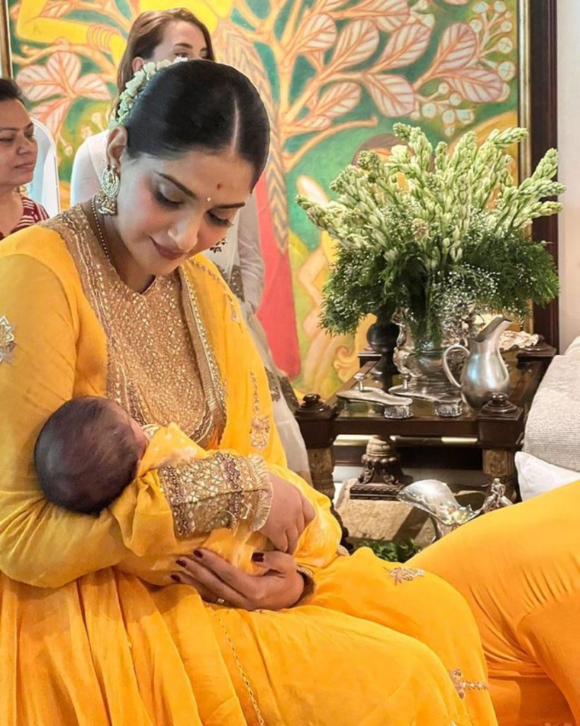 sonam kapoor yellow saree