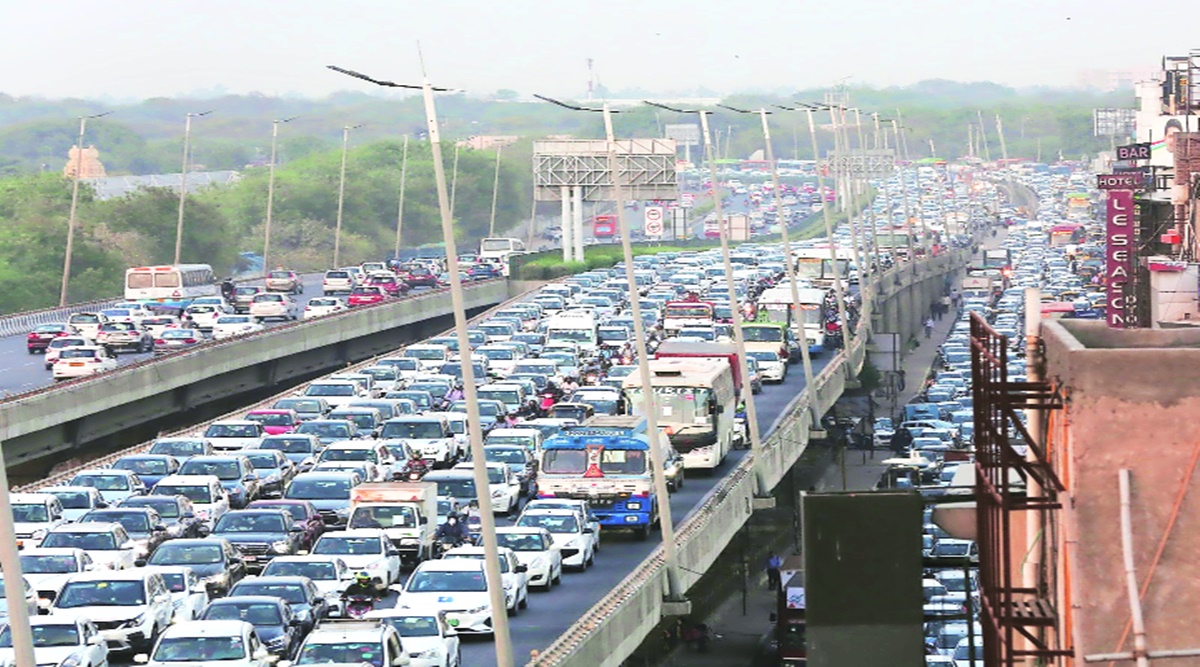 Nightmare Highway 48 Traffic at standstill between Delhi and Gurgaon Delhi News pic