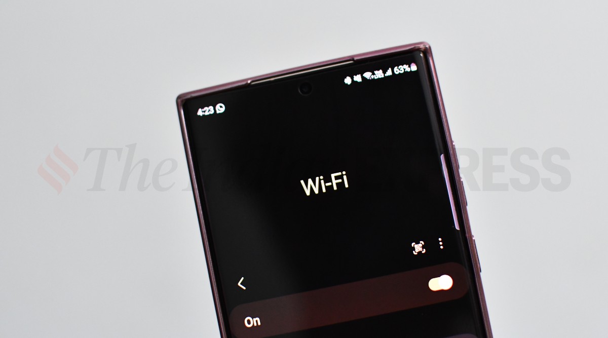 Most modern flagship smartphones now support up to Wi-Fi 6E network (Image credit: Vivek Umashankar / Indian Express)