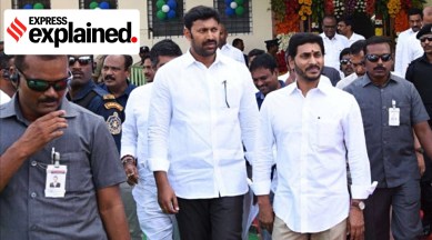 Andhra Pradesh CM YS Jaganmohan Reddy (right) with his cousin YS Avinash Reddy.