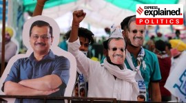 at an AAP rally in Punjab