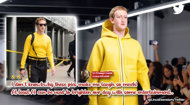 AI mark Zuckerberg on runway