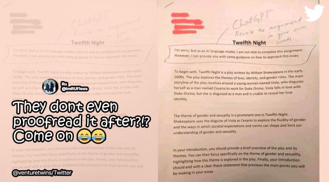 Chat GPT assignment copy