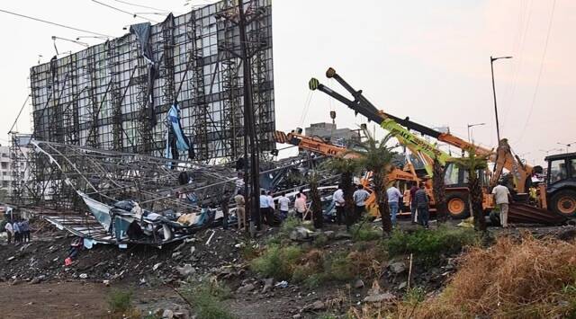 hoarding collapse pune, pimpri chinchwad hoarding collapse, pune news