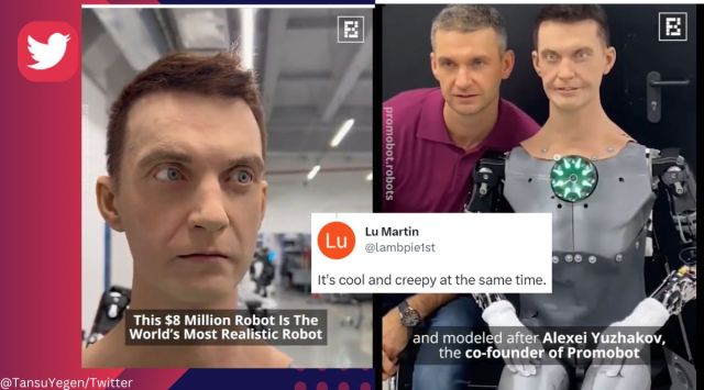 Alex, the humanoid, can speak and make over 600 different expressions