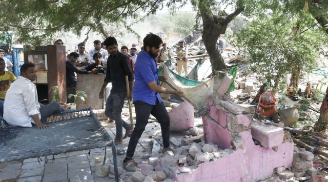 ashram demolition, sabarmati, indian express