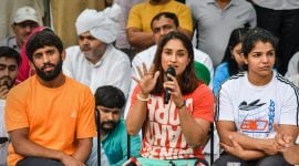 Wrestlers Bajrang Punia, Vinesh Phogat