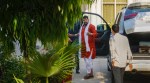 Brij Bhushan Sharan Singh at his residence