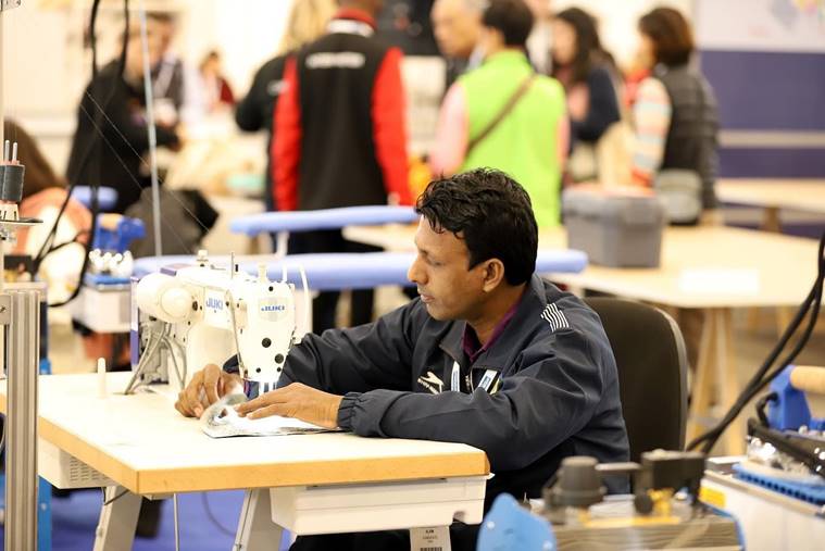 Bronze Medalist Md. Shamim Alam from Gaya, Bihar who has locomotor disability and represented India in the Skill Category – Tailoring - Copy