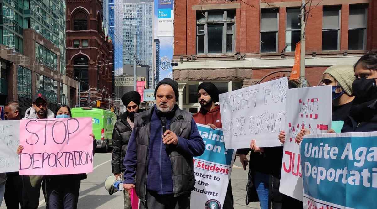 Students facing deportation in Canada take out protests Chandigarh