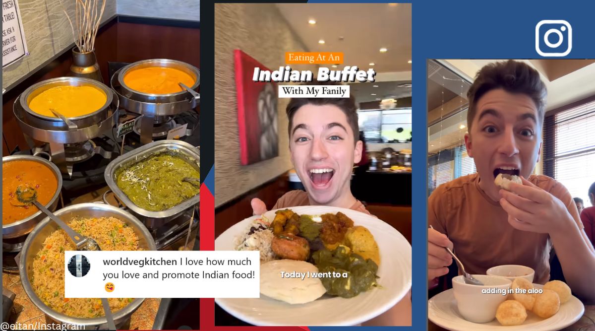 Chef and influencer Eitan Bernath eats vegetarian buffet at Indian  restaurant with his family | Trending News,The Indian Express