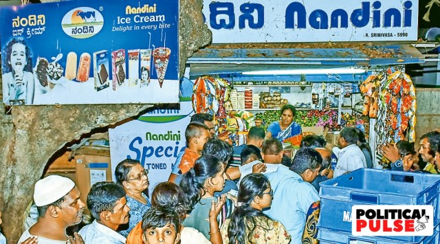 Amul, amul milk, Gujarat Assembly elections, Nandini Karnataka Milk Federation, Political Pulse, Indian Express, India news, current affairs