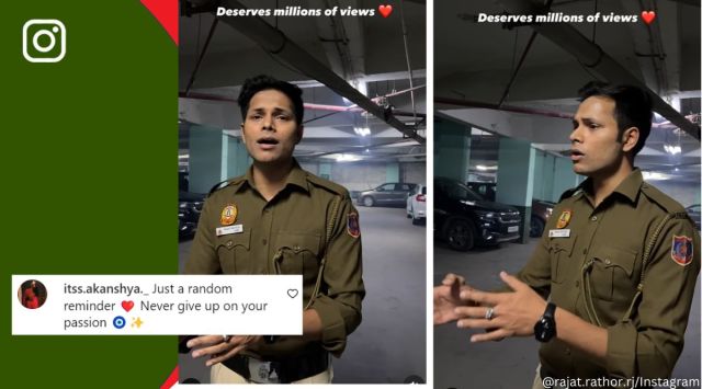Delhi cop Rajat Rathor sings ‘Dil Sambhal Ja Zara’ in parking lot