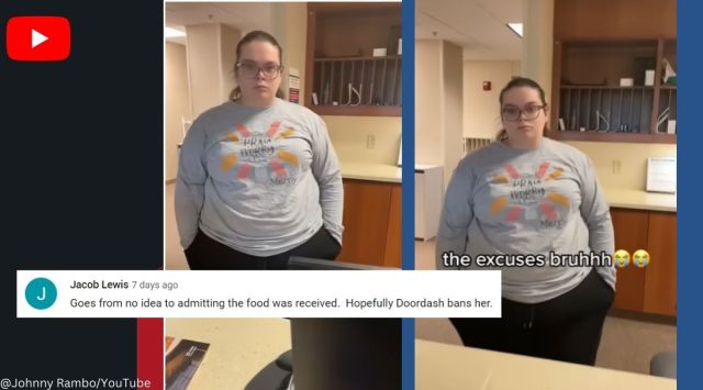 Delivery agent confronts customer over false complaint of food not delivered, DoorDash, delivery executive confronts woman, viral, trending, indian express