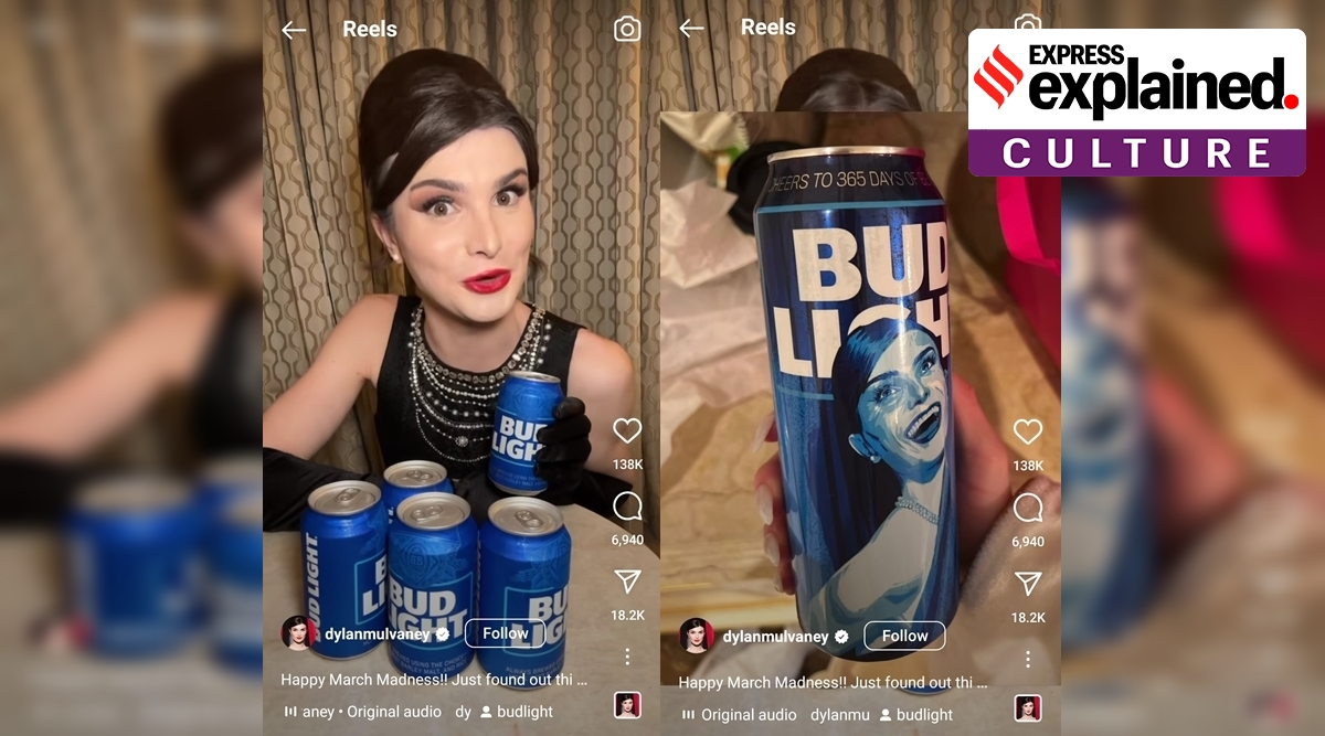 What is the outrage around Bud Light's collaboration with a trans  influencer