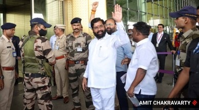 Eknath Shinde leaves for Ayodhya