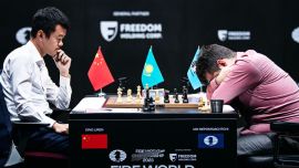 Game 12 of the 2023 World Chess Championship between Ian Nepomniachtchi and Ding Liren ended with the Chinese GM drawing level with the Russian at 6-6.