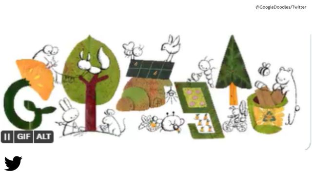 Google doodle on earth day