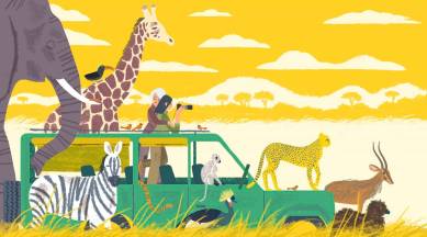 Fifty years after her own first safari, a grandmother takes her adult granddaughter on a trip to Kenya, hoping to pass along her passion. (Christopher Silas Neal/The New York Times)