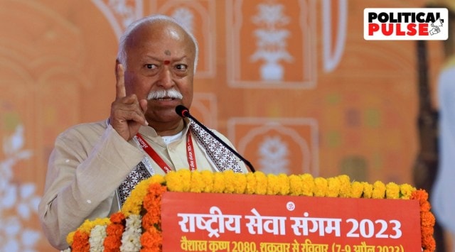 Mohan Bhagwat, RSS chief mohan bhagwat, Rashtriya Swayamsevak Sangh (RSS), Political Pulse, Hindu spiritual gurus, Indian Express, India news, current affairs