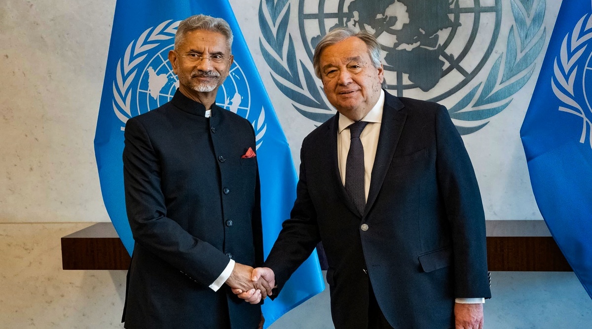 S Jaishankar meets UN Secy General