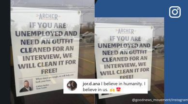 Armstrong Cleaners offers unemployed free job interview outfit