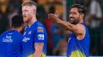 MS Dhoni and Ben Stokes