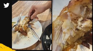 Maggots in chicken dish served at Malaysian restaurant! Netizens see red