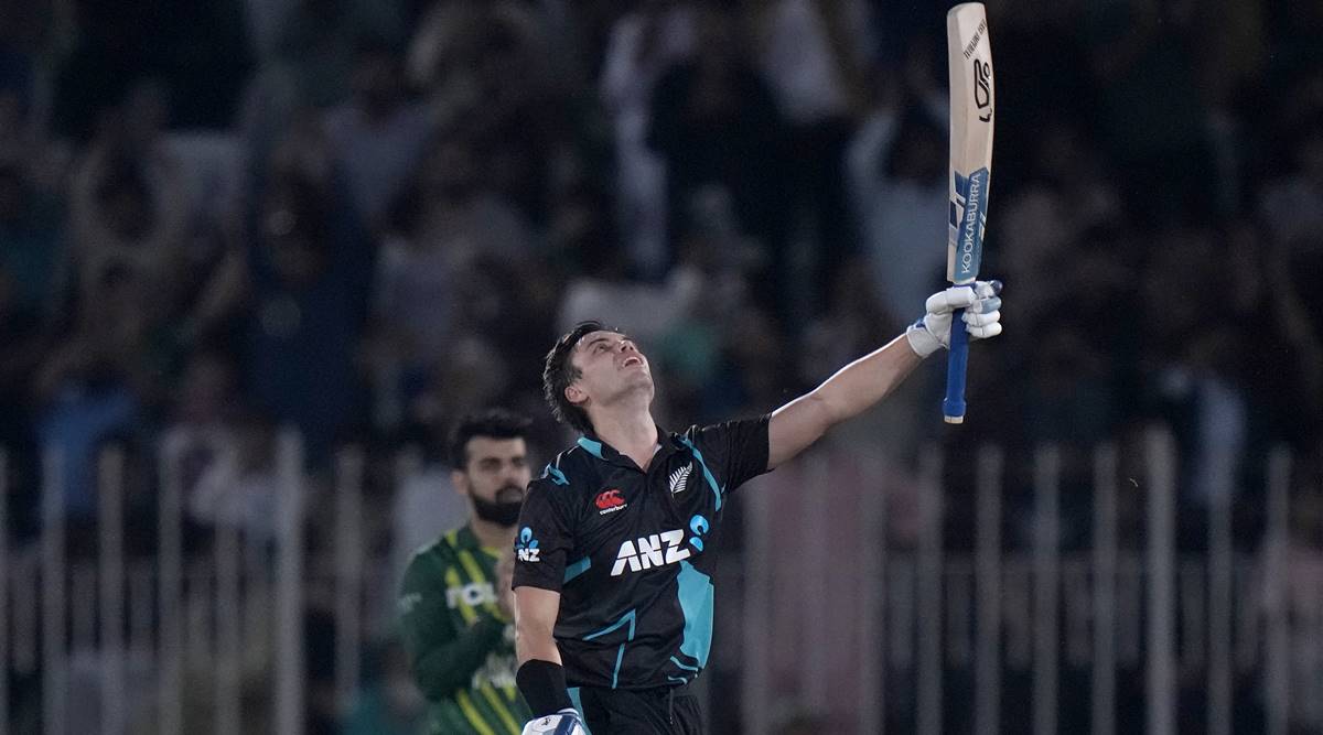 PAK vs NZ T20 Mark Chapman’s maiden ton leads New Zealand to T20