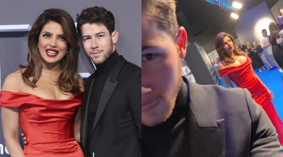 Nick Jonas and Priyanka Chopra at citadel premiere