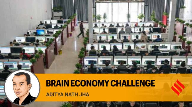 brain economy, digital labour, Technology, GPT4, rapid innovation, indian express, indian express news