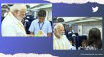 PM Modi interacts with students in Vande Bharat Express