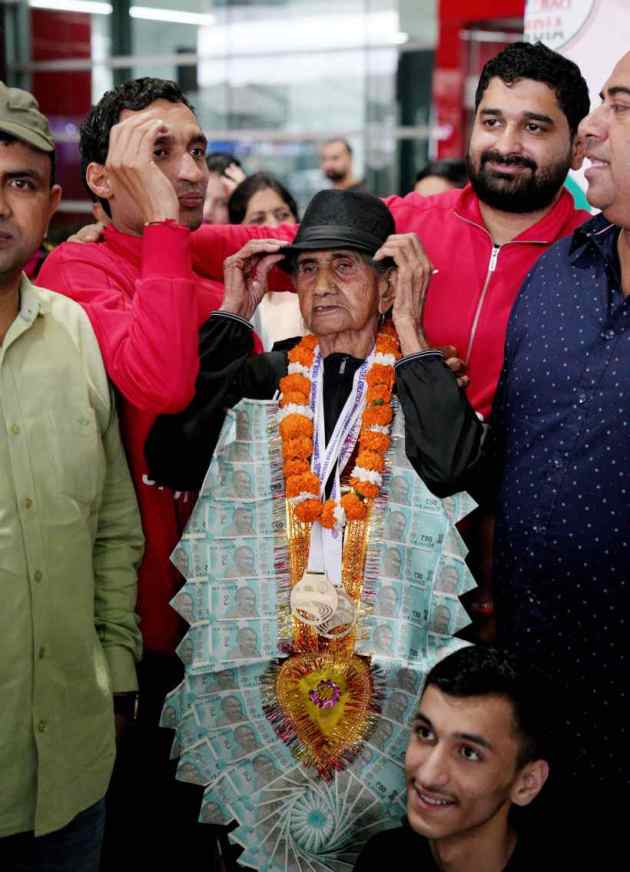 95 Year Old Athlete Bhagwani Devi Dagar Lands In Delhi After 3 Gold