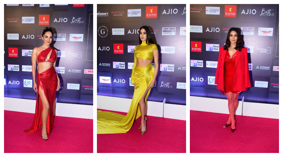 1200px x 667px - Janhvi Kapoor nearly trips and falls at awards show red carpet; Kiara  Advani, Shehnaaz Gill, Pooja Hegde make heads turn. See pics, videos |  Entertainment News,The Indian Express