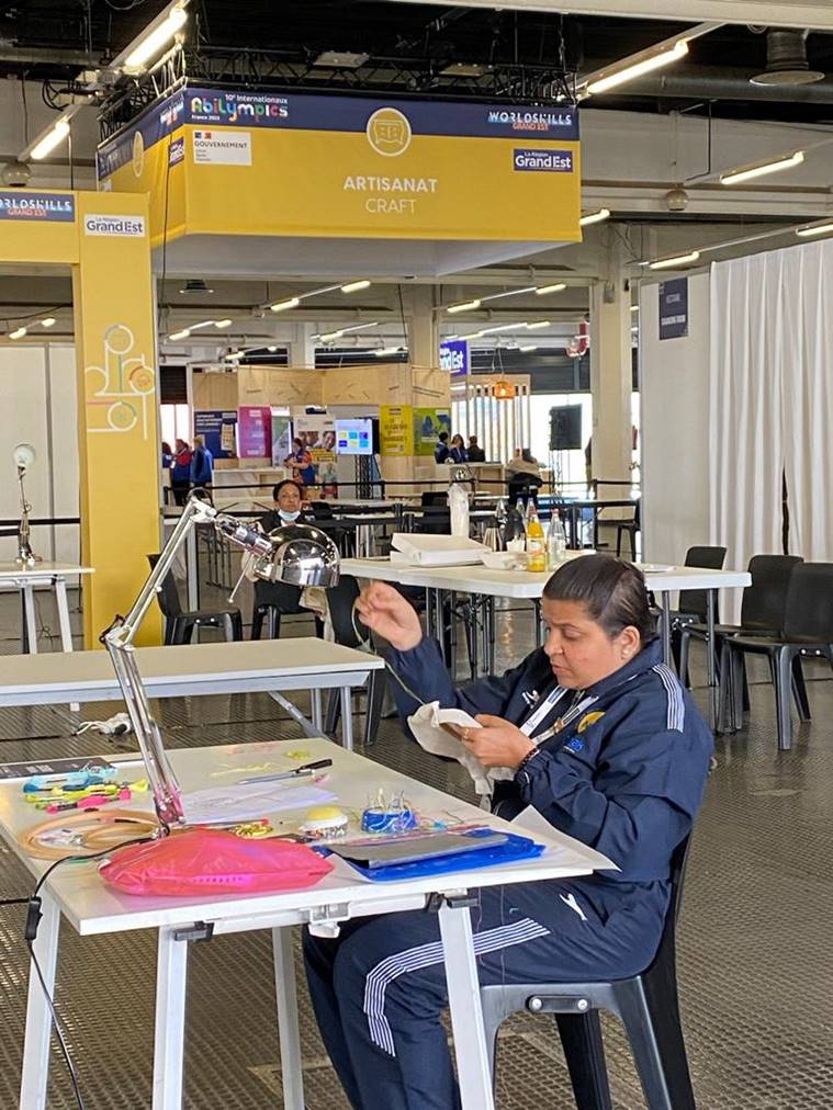 Priyanka Dabade from Pune also won the Medal for Excellence and also a Silver Medal at the 10th International Abilympics for her exceptional talent at her Abilympics desk during competition