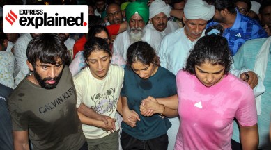 Protesting Wrestlers at Har Ki Pauri ghat