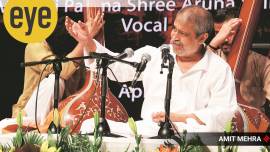Mukul Shivputra at his recent performance in New Delhi (Express photo by Amit Mehra)