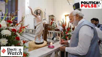 PM Modi visits church on Easter