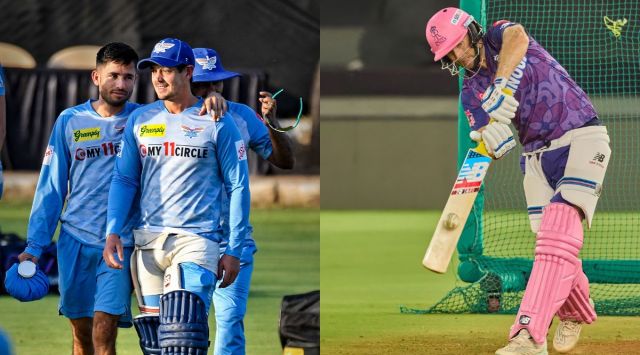 Quinton de Kock and Joe Root