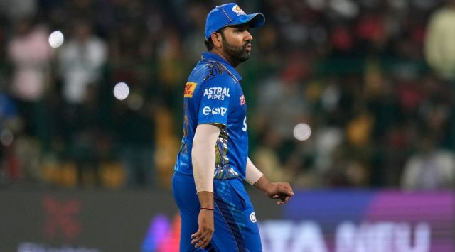 IPL 2023: Mumbai Indians' captain Rohit Sharma reacts as he leaves the field after their loss in the Indian Premier League cricket match against Royal Challengers Bangalore