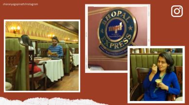 Bhopal express, a rail coach restaurant